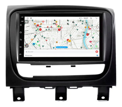 Multimidia Strada 13/19 7p Qled Android Carplay 2gb 32gb Voz