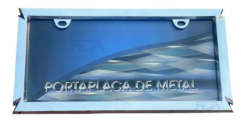 Porta Placas De Metal Modelo Liso (par)