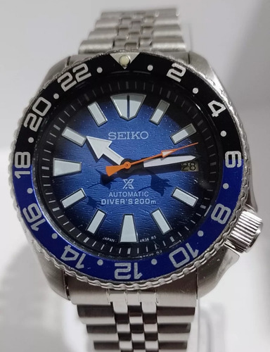 Reloj Seiko Diver's Manta Automático Save The Ocean No Omega