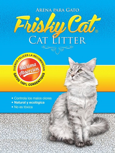 Arena Gato Frisky Cat Absorción Aglutina Controla Olor 20kg