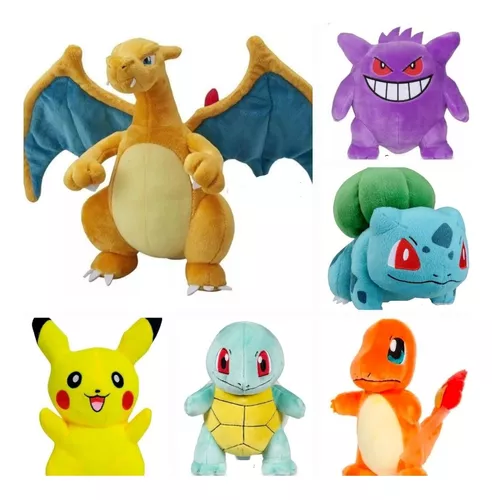 Pokémon - Peluche Pikachu, Moustillon, Tiplouf, Morpeko (angry) ou Lucario