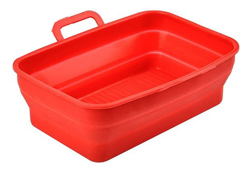 Bandeja Rectangular Para Freidora Y Horno, Cesta Plegable De
