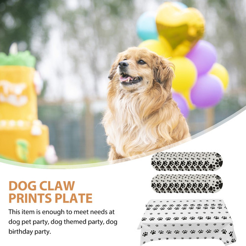 Plato Decorativo Para Fiestas De Perros Con Forma De Pata De