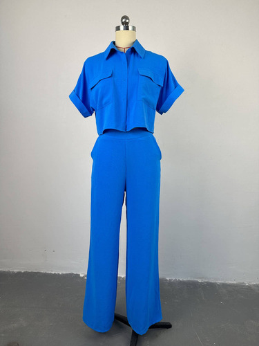Conjunto De Camisa Y Pantalón Mujer Casual Moda Uniforme
