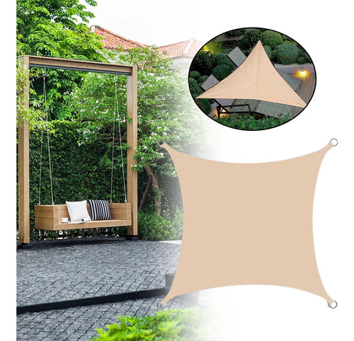 Toldo De Vela De Sombra Impermeable Para 2x2m Beige