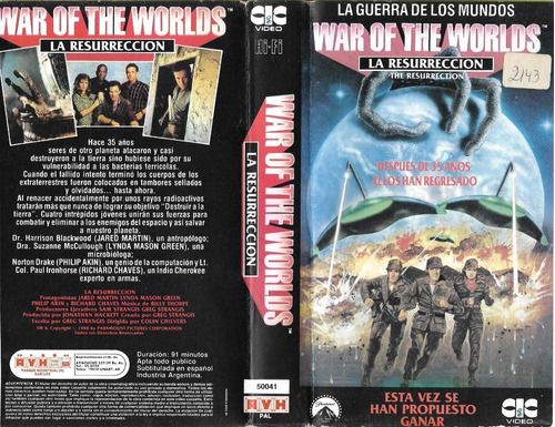 War Of The Worlds The Resurrection Vhs Ciencia Ficcion