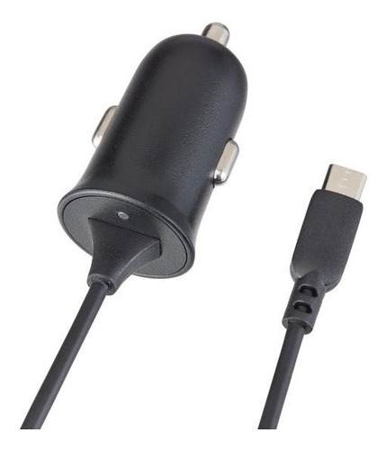 Cargador Micro Usb Cable Car Charger 2.1 Amp 3 Ft Onn Negro