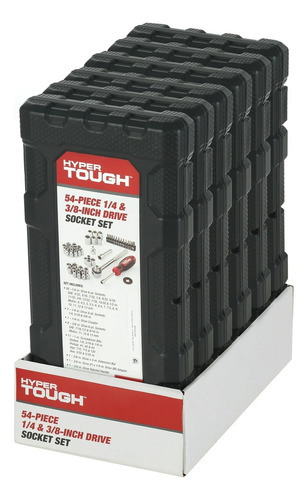 Kit De Herraminetas 54 Piezas 1/4 Y 3/8 Socket Set