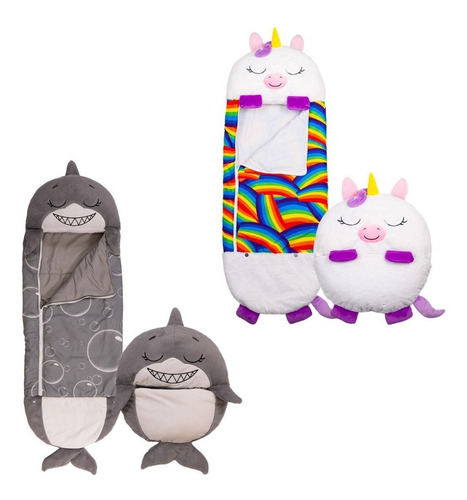 Pack 2 Bolsa De Dormir 2 En 1 Happy Nappers Mediano Niños Color Multicolor