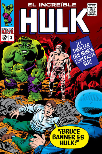 Bibm37 El Increible Hulk 3 1965-66, De Jack Kirby. Editorial Panini Comics En Español