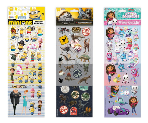 Set Stickers Divertidos Disney Originales Relieve Planchas
