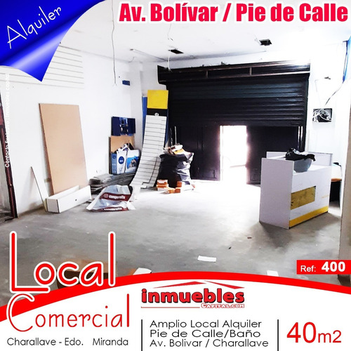 Local Alquiler Charallave. Av Bolivar A Pie De Calle. Oportunidad