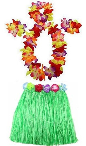 Aniikiss 1 Set 40cm Kids Party Vestido Hawaii Falda Hula G