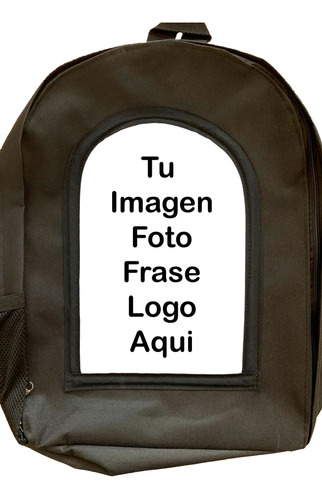 Mochila Escolar Personalizada Sublimada Imagen Foto Nombre