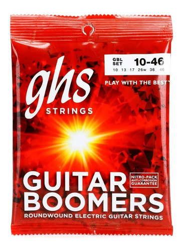 Encordoamento Ghs Boomers 010 Light Gbl - Usa