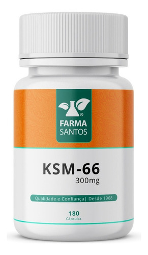 Ksm-66 300mg 180 Cápsulas Sabor Sem Sabor