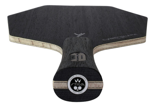Cuchilla De Tenis De Mesa Stiga Cybershape Carbono 2023 Negro Tipo De Mango