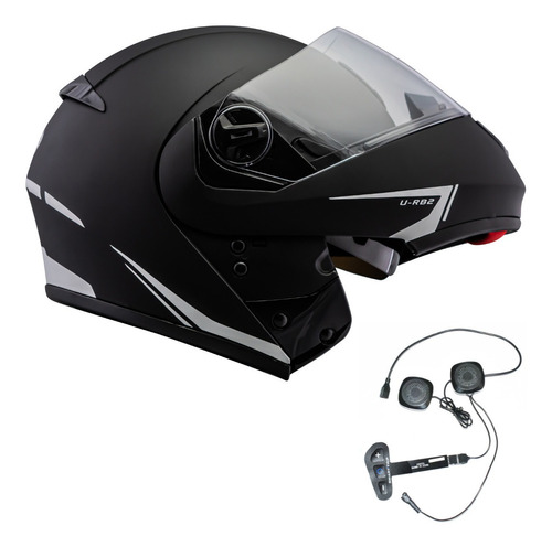 Capacete Peels U-rb2 Robocop Preto Fosco Smart Trip