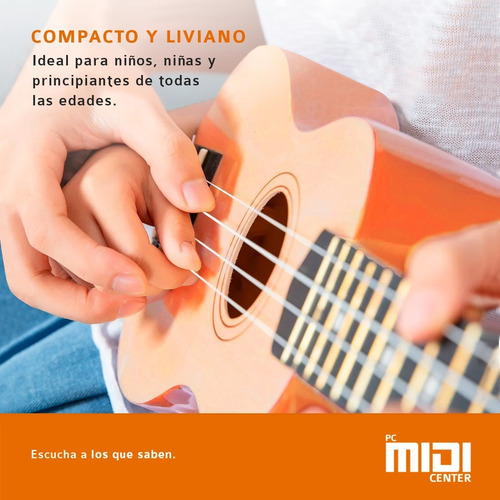 Imagen 3 de 10 de Ukelele Soprano Midiplus Madera Varios Colores + Funda