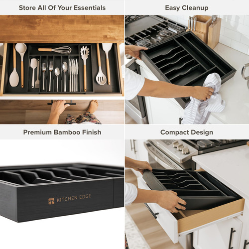 Kitchenedge Organizador De Cubiertos Cubiertos Y Utensilios