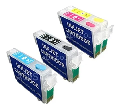 4 Cartuchos Recargables 252 Para Eps Wf3620 Wf3640 Autoreset