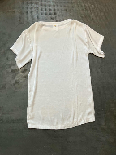 Remeron Vestido Allo Martinez Talle M/2 Blanco Tipo Seda Ros