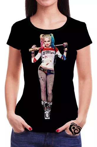 Camiseta Da Arlequina Coringa Blusa Roupa Harley Quinn