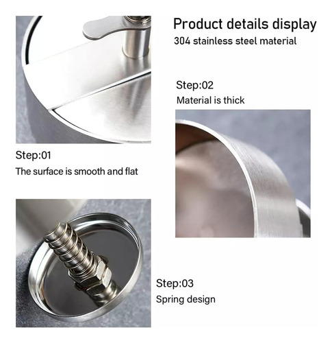 Molde Práctico De Aluminio For Hacer Hamburguesas De 9 Cm