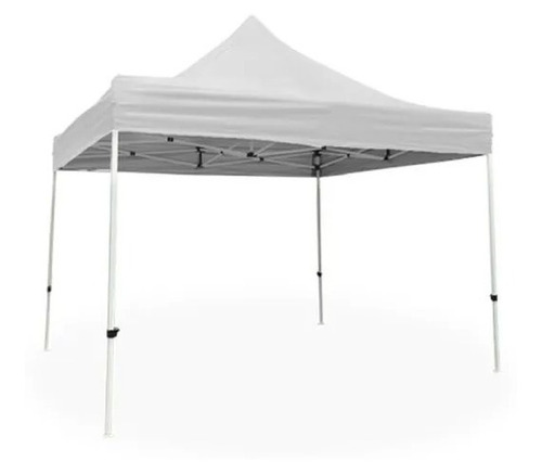 Carpa Plegable Roja De 3 X 3 Metros De Color Blanco