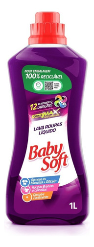 Lava Roupas Liquido Baby Soft Max Performance - Lilas 1l