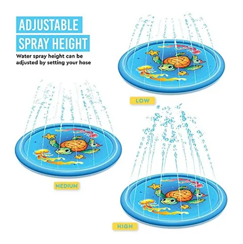 Alfombrilla Splash Rociador Agua Infanti 162cm Diseño Jardín