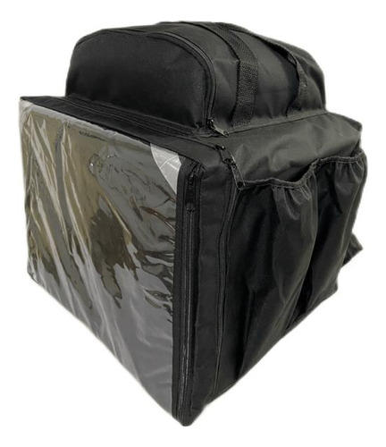 Bolsa de entrega: mochila sin caja de espuma de poliestireno de 45 litros, color negro, diseño de tela lisa