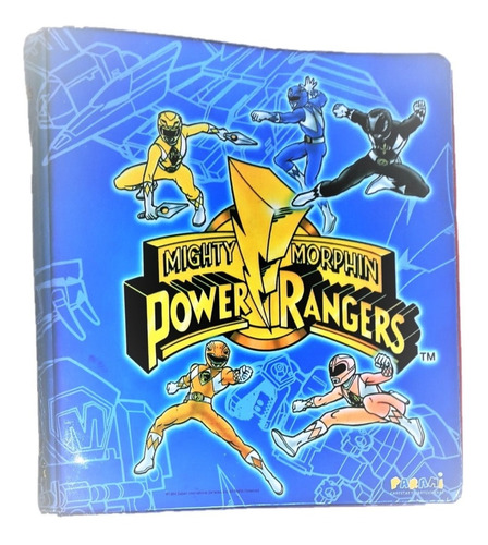 Carpeta Escolar 3 Aros 3x40 Pm Power Rangers Retro Vintage