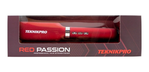 Planchita Pelo Red Passion Teknikpro Color Rojo