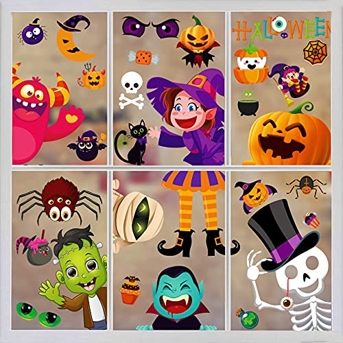 N/c Halloween Window Clings For Kids Halloween Gel N93wh