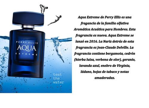 Perry Ellis - Aqua Extreme - Hombre - 100ml - Edt - Original
