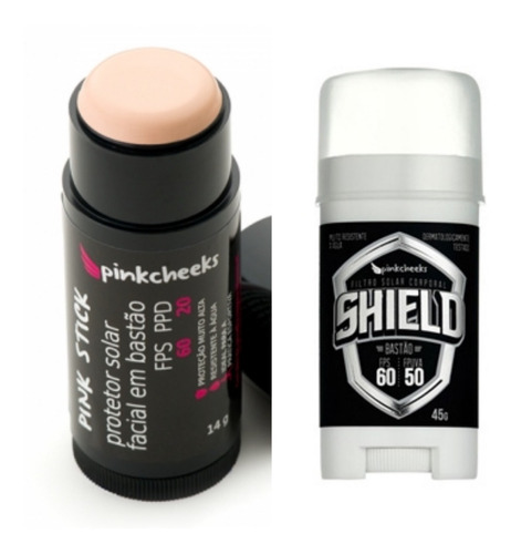 Shield E Pink Stick 15km Filtro Solar Em Bastão Pink Cheeks
