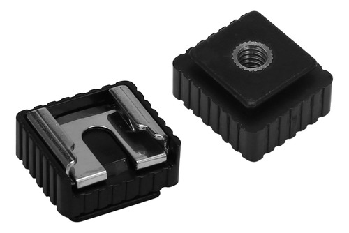 Adaptador Flash Hot Shoe, 2 Unidades, A Rosca De 1/4 De PuLG