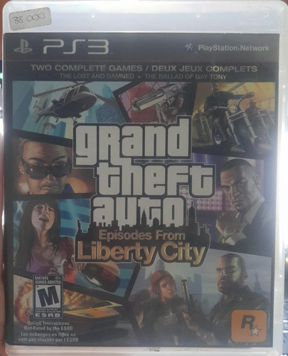 Grand Theft Auto Episodes Of Liberty City - Ps3