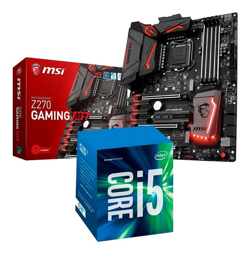 Combo De Actualización Intel I5 7400 + Msi Z270 Gaming M7 Rgb Logg