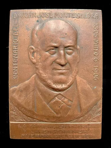 Medalla Facultad De Medicina, Uba. Jose Montes Oca, 1906 (Usado)