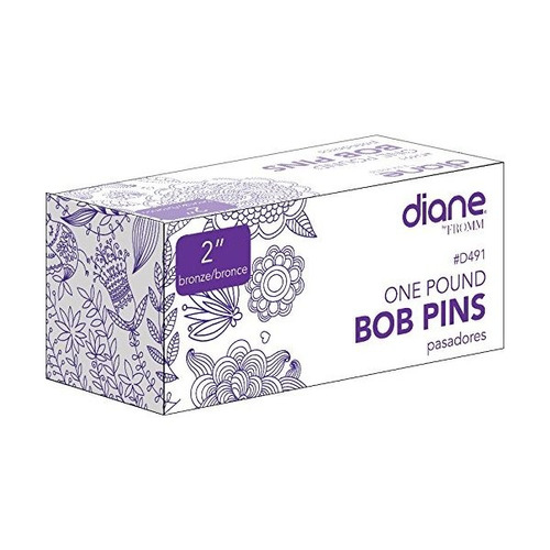 Diane 2  Profesional Bob Pins, Bronce, 1 Libra Box