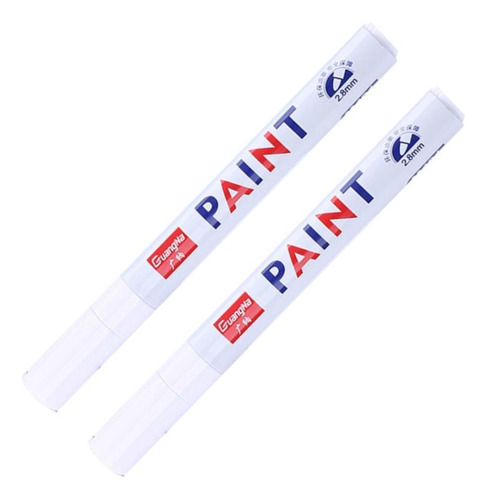 Caneta Paint Marker Pinta Plástico Sola Tênis Pneu Cor Brancobranco