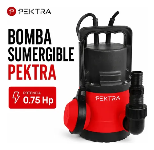 Bomba Sumergible 550w 3/4hp 8M Pektra Agua Limpia 11000l/h