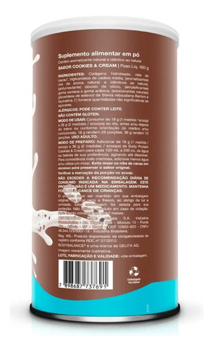 Body Protein 450g Proteina Isolada - Sabor Cookies And Cream Cookies And Cream