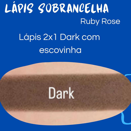Lápis Sobrancelha 2x1 Ponta Chanfrada Mood Ruby Rose Dark