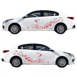 Car Decals Carved Hollow Flower Butterfly Decorative St...