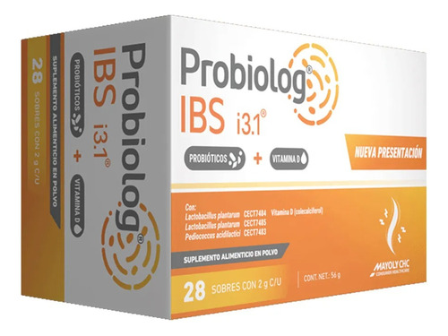 Probiolog Ibs Suplemento Alimenticio Con 28 Sobres