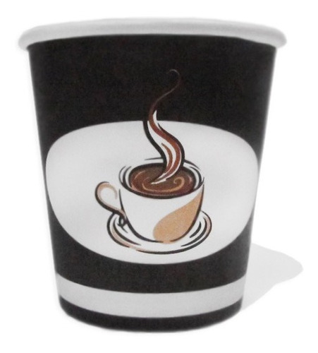 Imagem 1 de 4 de 50 Unidades De Copos De Café Em Papel 110 Ml