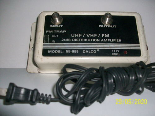  Amplificador De Distribución Dalco Modelo 55-955 Uhf/vhf/fm